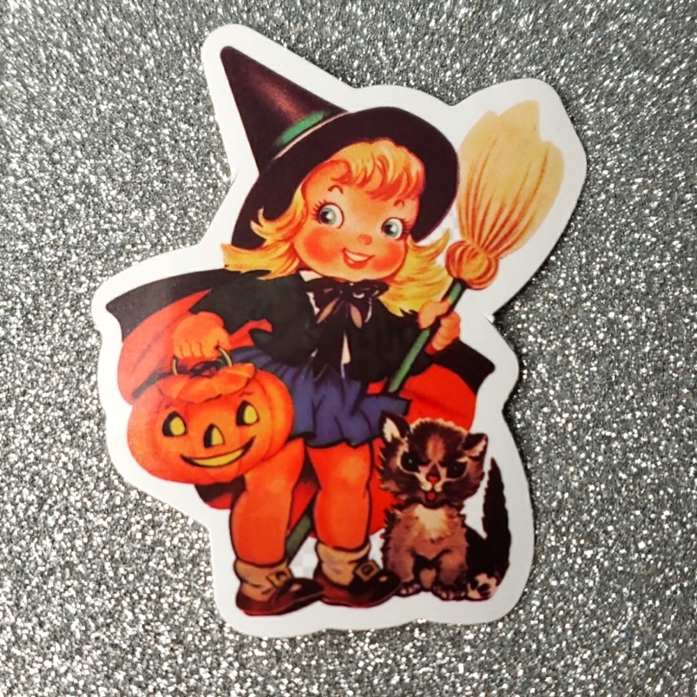 VINTAGE Halloween ART WATERPOOF Sticker